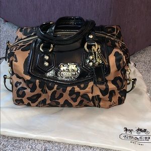 EUC Coach Satin & Patent leather Satchel/Crossbody